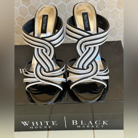 NEW House Black Market Jasper High Heel Sandals SZ 8. WHBM Heeled Sandals - Picture 11 of 11